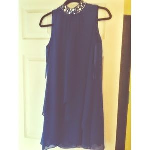 Flowing Blue Party Dress